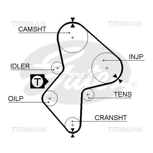 Zahnriemensatz TRISCAN 8647 10030 für RENAULT