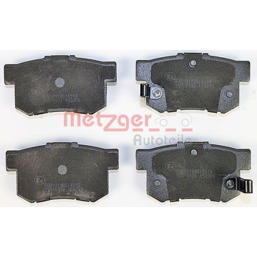 Bremsbelagsatz, Scheibenbremse METZGER 1170213 GREENPARTS für HONDA ROVER