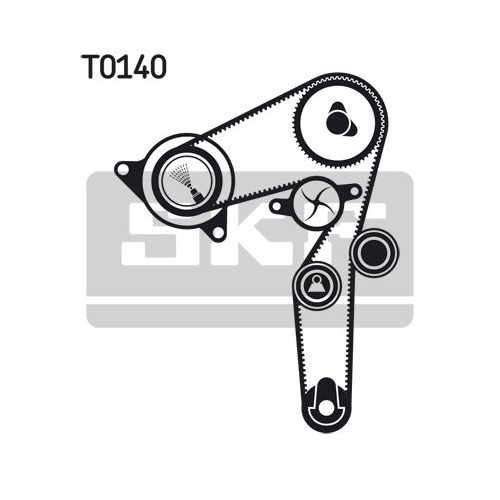 Wasserpumpe + Zahnriemensatz SKF VKMC 02198 für ALFA ROMEO FIAT LANCIA OPEL SAAB