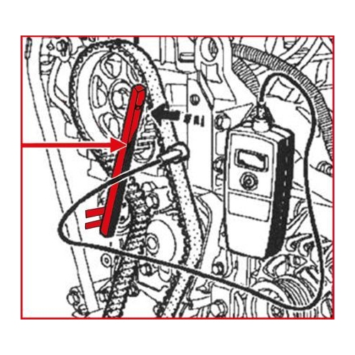 Schlüssel, Zahnriemenspannung KS TOOLS 400.9021 für RENAULT