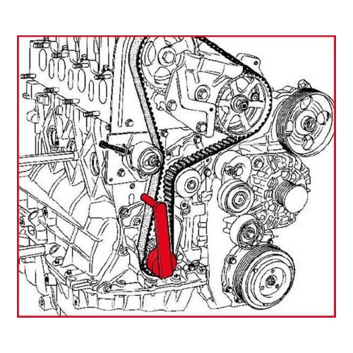 Einstellwerkzeug, Zahnriemenspannung KS TOOLS 400.9023 für NISSAN RENAULT