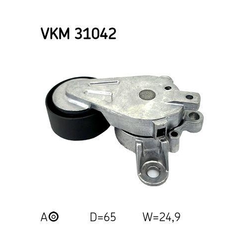 Spannrolle, Keilrippenriemen SKF VKM 31042 für AUDI SEAT SKODA VW, links oben