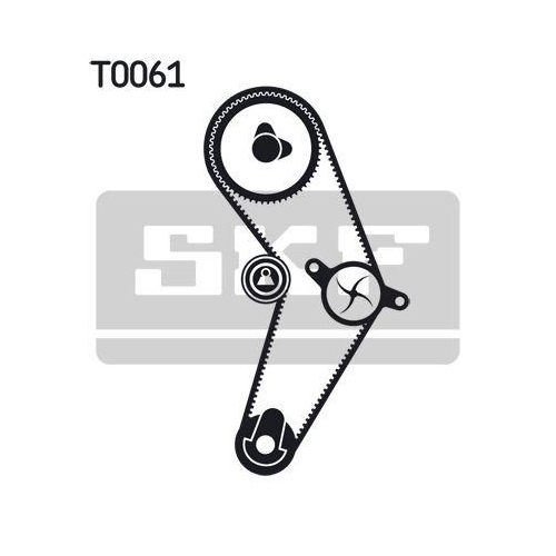 Wasserpumpe + Zahnriemensatz SKF VKMC 06415 für NISSAN RENAULT DACIA