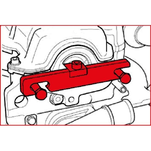 Einstelllineal, Nockenwelle KS TOOLS 400.9044 für AUDI SEAT VW