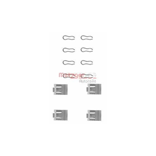 Zubehörsatz, Scheibenbremsbelag METZGER 109-1055 für, Hinterachse, Vorderachse