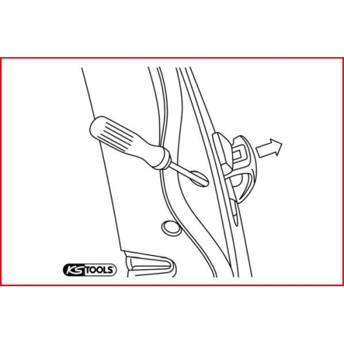 Lösezange, Türgriff-/Fensterkurbelsicherung KS TOOLS 150.1609 für