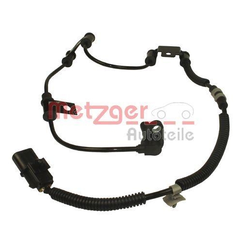 Sensor, Raddrehzahl METZGER 0900682 für HYUNDAI KIA, Vorderachse