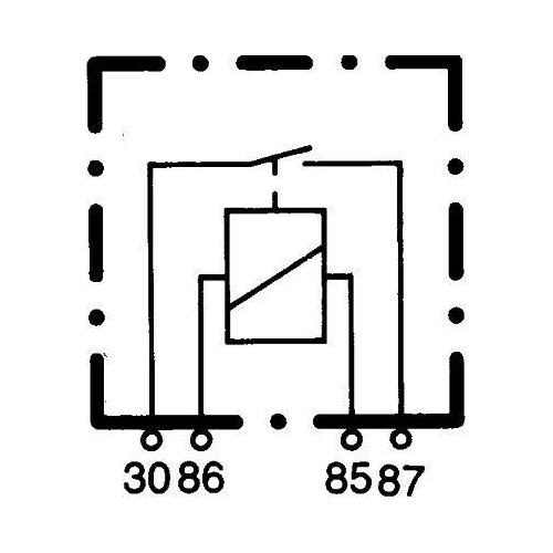 Relais, Arbeitsstrom HELLA 4RA 003 437-091 für DAF FORD IVECO FAUN O & K JCB VDL