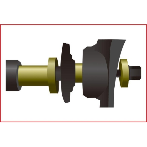 Montagewerkzeugsatz, Radnabe/Radlager KS TOOLS 440.0105 für