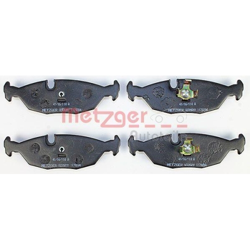 Bremsbelagsatz, Scheibenbremse METZGER 1170284 für BMW, Hinterachse