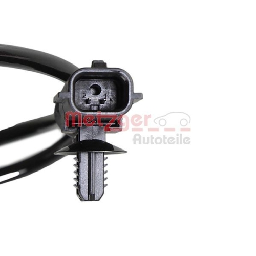 Sensor, Raddrehzahl METZGER 09001214 für FORD, Hinterachse