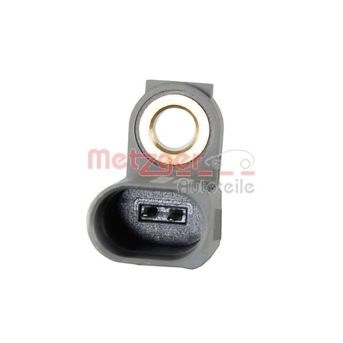 Sensor, Raddrehzahl METZGER 09001220 für AUDI SEAT SKODA VW, Hinterachse links