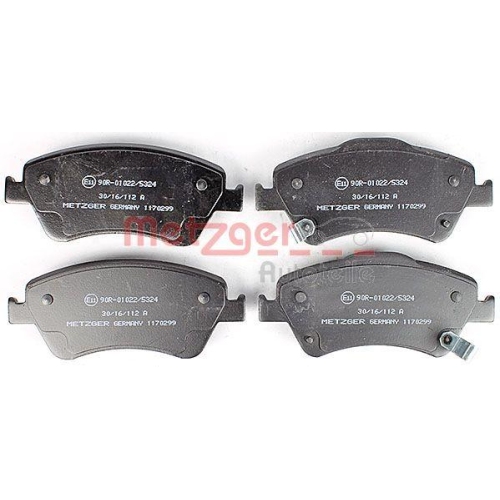 Bremsbelagsatz, Scheibenbremse METZGER 1170299 GREENPARTS für TOYOTA