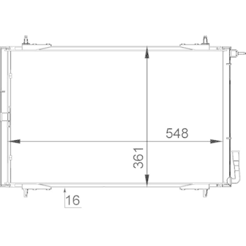 Kondensator, Klimaanlage MAHLE AC 220 000P PREMIUM LINE für PEUGEOT