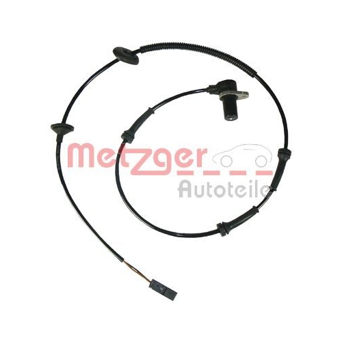 Sensor, Raddrehzahl METZGER 0900805 für VW, Hinterachse, Hinterachse rechts