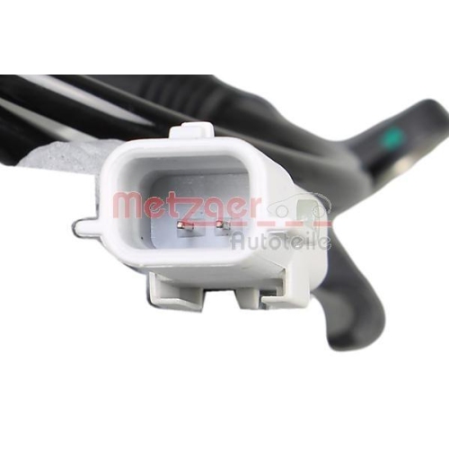 Sensor, Raddrehzahl METZGER 09001253 für RENAULT DACIA, Hinterachse links