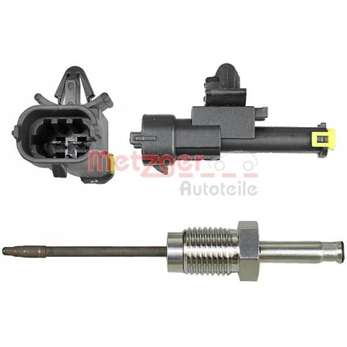 Sensor, Abgastemperatur METZGER 0894651 für FIAT