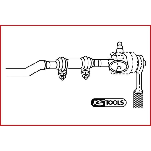 Steckschlüsseleinsatz, Spurstangenkugelkopf KS TOOLS 460.1820 für