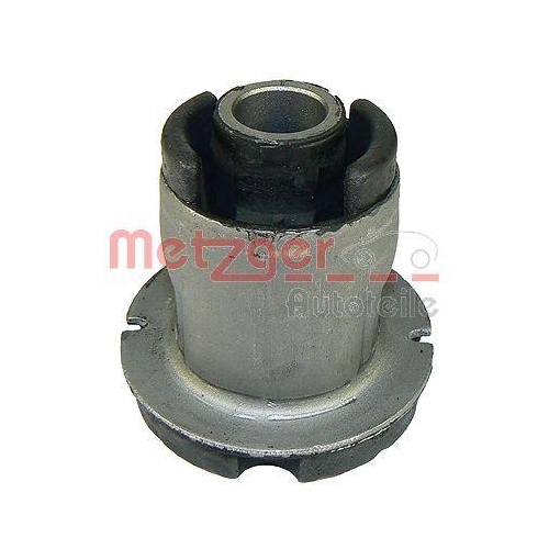 Lagerung, Achskörper METZGER 52058809 für PEUGEOT, Hinterachse beidseitig, vorne