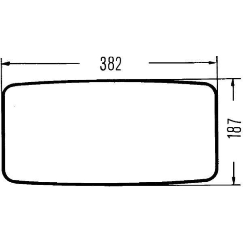 Außenspiegel HELLA 8SB 003 290-001 für DAF IVECO MAN MERCEDES-BENZ MITSUBISHI