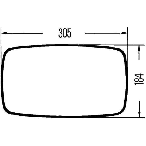 Außenspiegel HELLA 8SB 003 614-001 für MERCEDES-BENZ CASE IH HAKO VÖGELE KNAUS