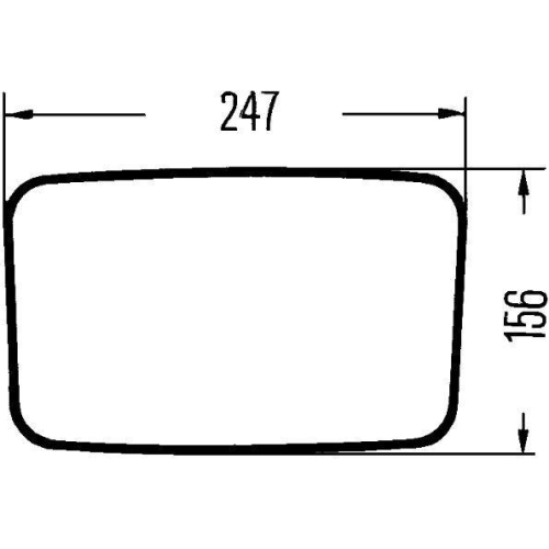 Außenspiegel HELLA 8SB 004 288-001 für MERCEDES-BENZ VOLVO JOHN DEERE KRAMER