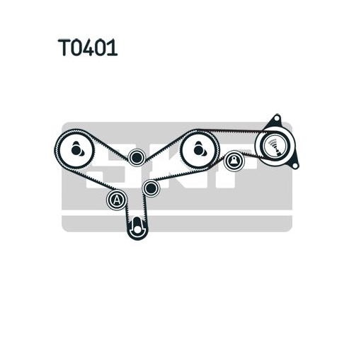 Zahnriemensatz SKF VKMA 03261 für CITROËN FORD JAGUAR PEUGEOT LAND ROVER