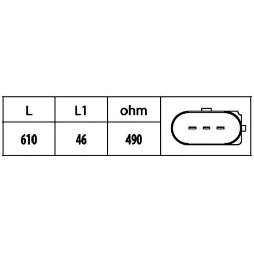 Impulsgeber, Kurbelwelle HELLA 6PU 009 146-541 für AUDI SEAT SKODA VW