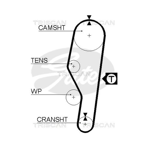 Zahnriemen TRISCAN 8645 5063 für SEAT DANA