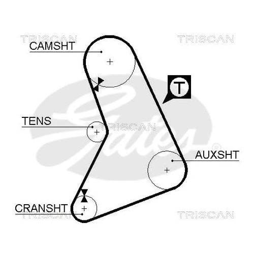 Zahnriemen TRISCAN 8645 5069 für FORD DANA