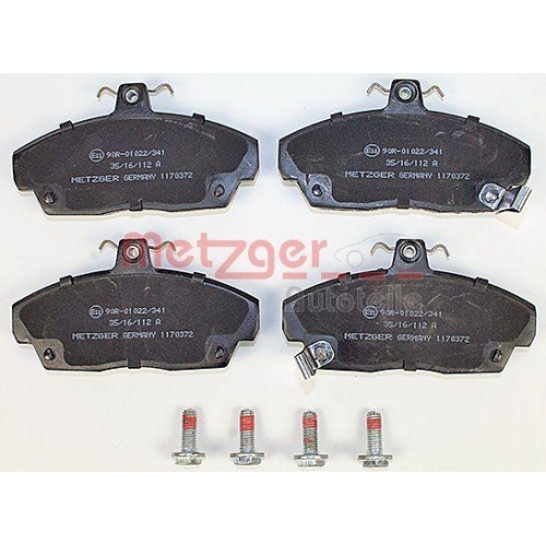 Bremsbelagsatz, Scheibenbremse METZGER 1170372 GREENPARTS für HONDA MG ROVER