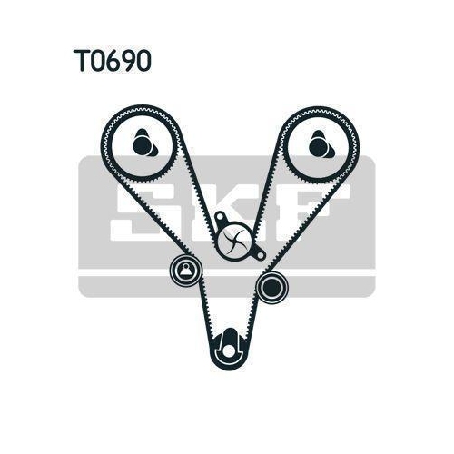 Zahnriemensatz SKF VKMA 95657 für HYUNDAI KIA