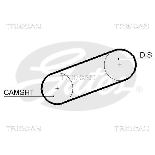 Zahnriemen TRISCAN 8645 5101 für OPEL VAUXHALL DANA