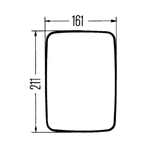 Weitwinkelspiegel HELLA 8SB 501 147-021 für AUWÄRTER DAF FORD MAN MITSUBISHI VW