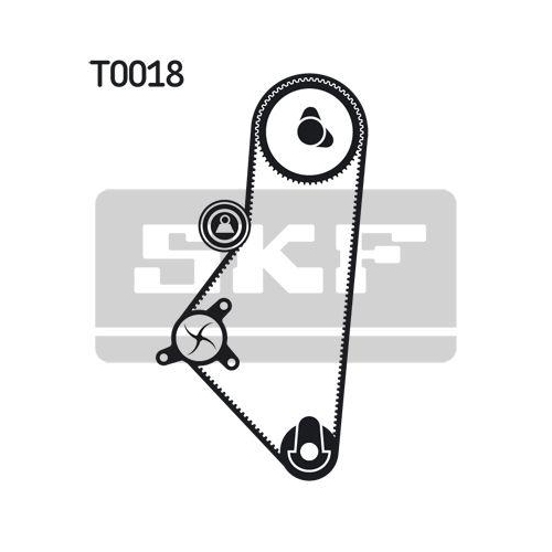 Wasserpumpe + Zahnriemensatz SKF VKMC 03200 für CITROËN PEUGEOT TALBOT