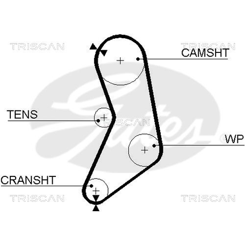 Zahnriemen TRISCAN 8645 5319 für NISSAN DANA