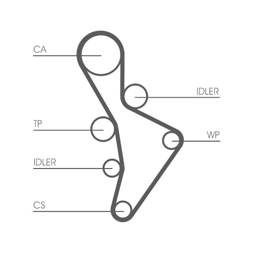 Zahnriemensatz CONTINENTAL CTAM CT1088K3 für AUDI SEAT VW