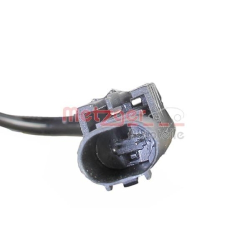 Sensor, Raddrehzahl METZGER 09001308 GREENPARTS für IVECO, Hinterachse