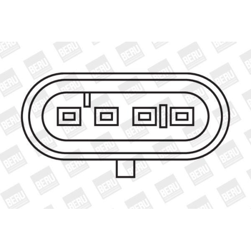 Zündspule BorgWarner (BERU) ZS375 für NISSAN RENAULT DACIA