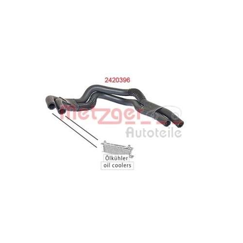 Kühlerschlauch METZGER 2420396 für NISSAN OPEL RENAULT