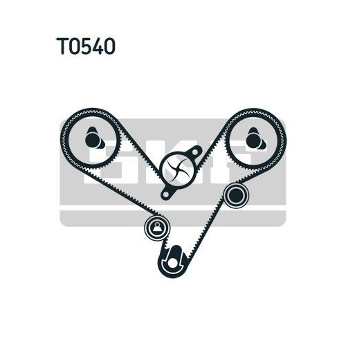 Zahnriemensatz SKF VKMA 95613 für CHRYSLER MITSUBISHI HYUNDAI KIA