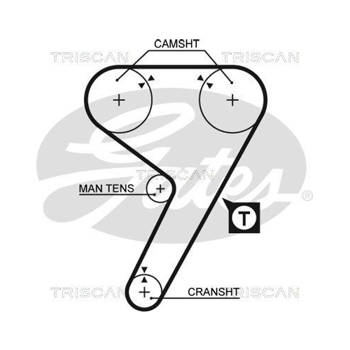 Zahnriemensatz TRISCAN 8647 15031 für