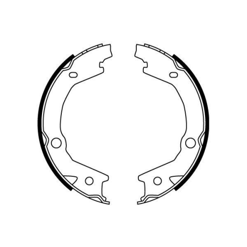 Bremsbackensatz, Feststellbremse TRW GS8747 für SSANGYONG HYUNDAI KIA