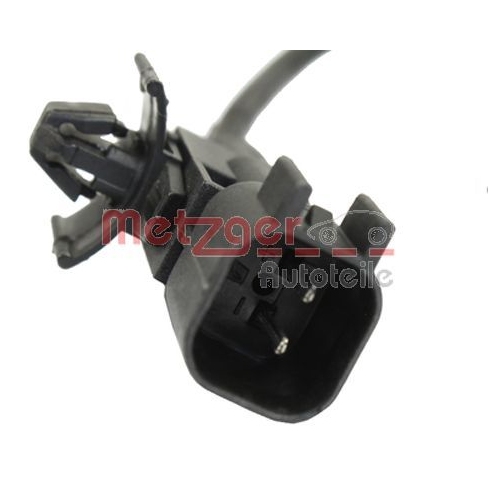 Sensor, Raddrehzahl METZGER 0900908 GREENPARTS für OPEL CHEVROLET, Hinterachse