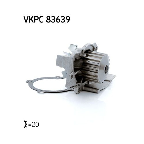 Wasserpumpe, Motorkühlung SKF VKPC 83639 für CITROËN FIAT LANCIA PEUGEOT SUZUKI