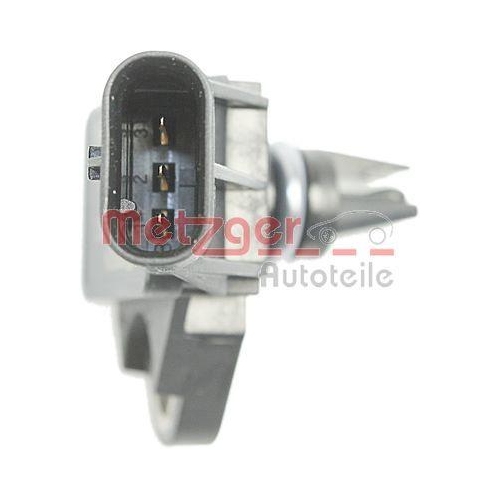 Sensor, Ladedruck METZGER 0906293 ORIGINAL ERSATZTEIL GREENPARTS für AUDI, links