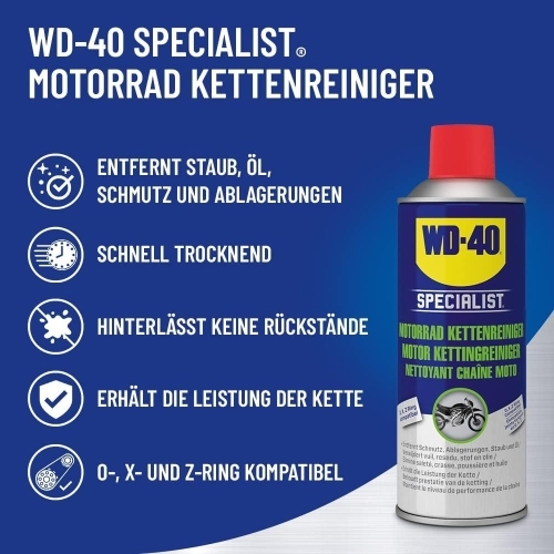 WD-40 Specialist Kettenreiniger Motorrad pflege 2x400ml Motorradketten Reiniger