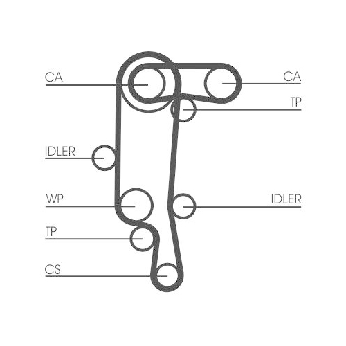 Zahnriemensatz CONTINENTAL CTAM CT957K2 für AUDI SEAT SKODA VW