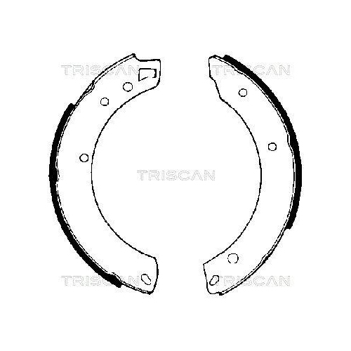 Bremsbackensatz, Feststellbremse TRISCAN 8100 10034 für DAIMLER JAGUAR