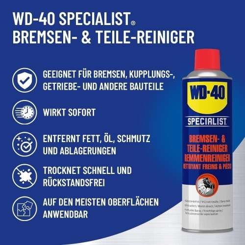 WD-40 Specialist Bremsenreiniger Teilereiniger 3x500 ml Lösungsmittel Reiniger